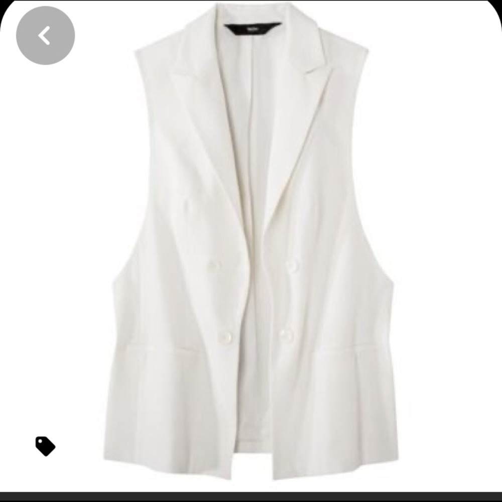Mossimo Off White Long Vest